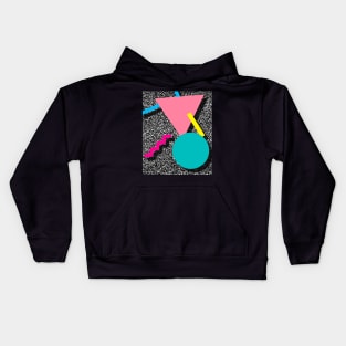 80s Geometric Design Pattern 3 by 90s-Mall 80s Geometric Design Pattern 5 Kids Hoodie